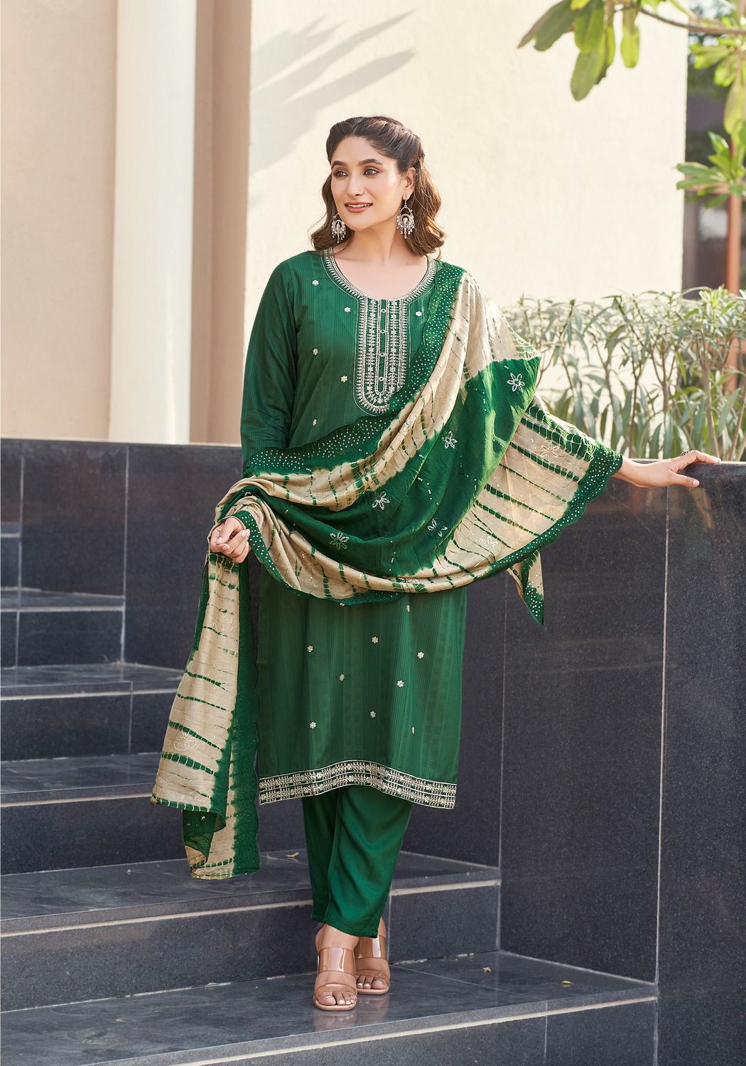 Dolly Vol 1 By Mystic 9 D Rayon Embroidery Kurti With Bottom Dupatta Wholesale Price In Surat
